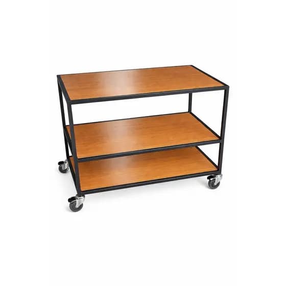 Base Suporte para Micro-ondas e Forno Elétrico Industrial 3 Prateleiras com Rodízios 60x40x50