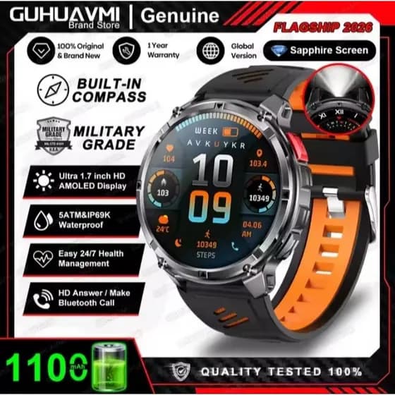smartwatch T-REX 3 prova d'água 5ATM tela amoled chamadas bluetooth