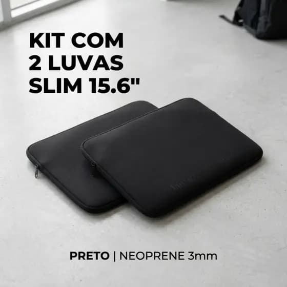 Luva Case Capa para Notebook Neoprene 15-15,6 Polegadas 2 Pecas