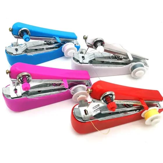 Mini Maquina De Costura Manual Portátil De Mão Ponto Rápido Roupas