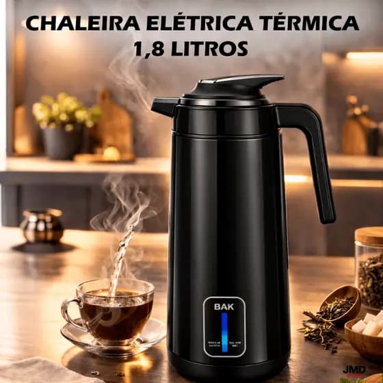 Chaleira Jarra Elétrica Térmica Portátil Aquecimento Chimarrão Chá