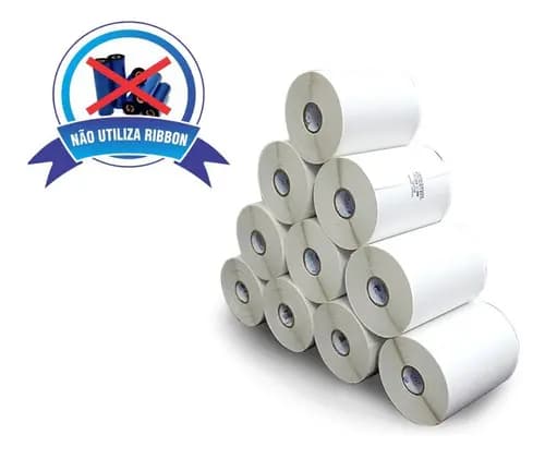 12 Rolos Etiquetas 10x15 Cm 100x150 mm Térmica Serrilha E-commerce Zebra Argox