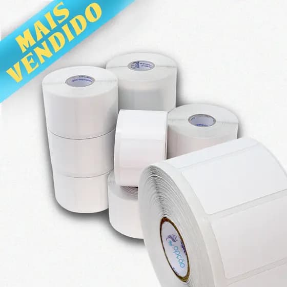Kit 20 Rolos Etiqueta 50x30 Mm 01 Coluna Termica Zebra Gc420
