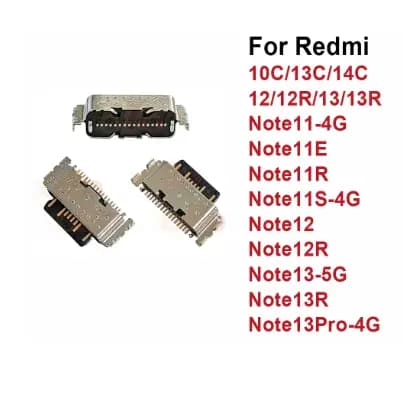 conector de carga tipo c note 11 / redmi 10C / 13C / 14C / note 11 4g / 11s / 11 pro