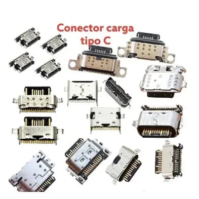 kit 100 conector de carga tipo c modelos variados moto / samsumg xiaom l g mantenção celular