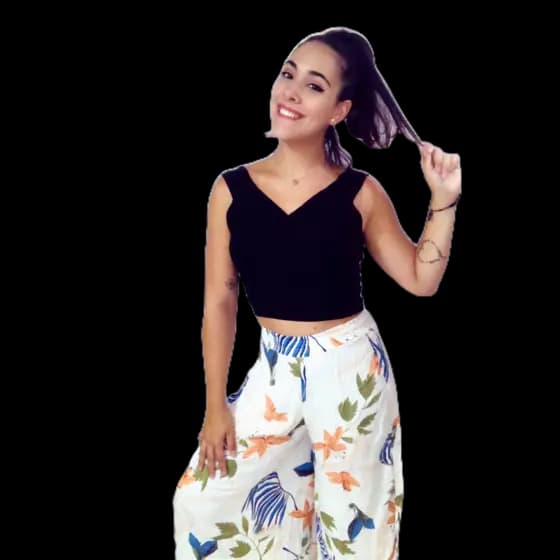 Calça Pantacourt femina em viscose, moda verão, moda alegre