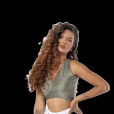 Cropped lurex decote duas formas de usar