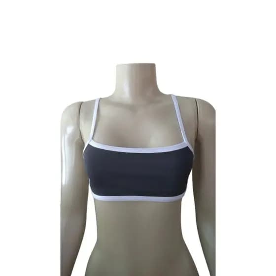 Top crop costa nua blogueira black e blue
