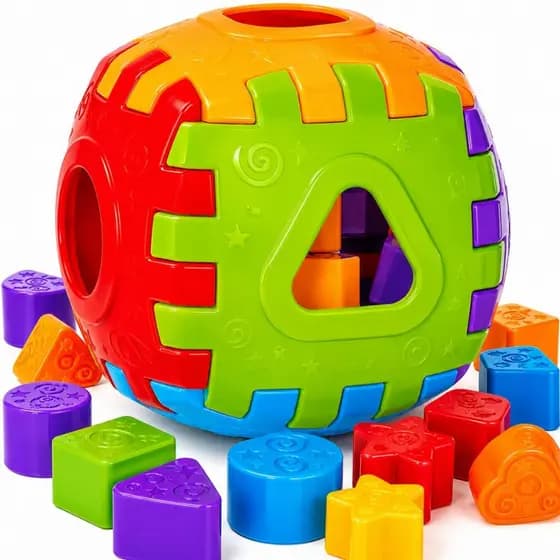 Bloco Brinquedo Educativo Interativo Cubo Encaixar Didatico Infantil Baby Educativo Blocos de Montar / Pecas Encaixar