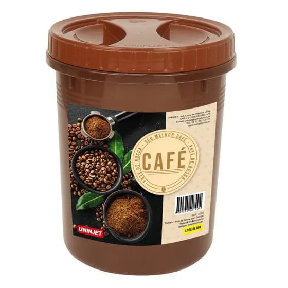 Pote Com Rosca Para Café 2 Litros Uninjet Conservação e Frescor para Seu Café