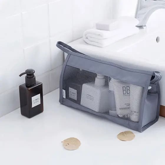 Necessaire Organizador Cosméticos Bolsa Maquiagem Viagem Férias