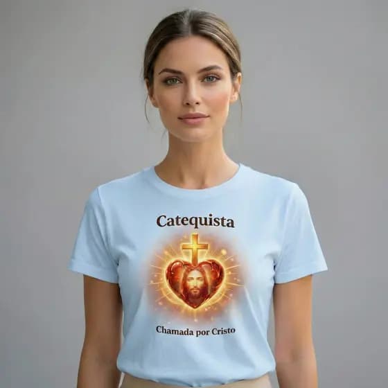Camiseta Catequista CHAMADA POR CRISTO 100% Algodão Envio Rápido Conforto para Expresse Sua FéEvangelizar