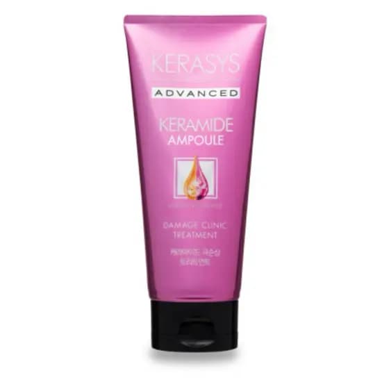 Kerasys - Máscara Keramide Treatment Damage Clinic 200ML - Reparação, queratina, Cabelos oleosos secos, argan, brilho