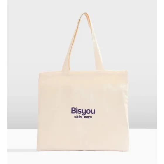 Ecobag Bisyou Bordada com Zíper - Bolsa Ecológica