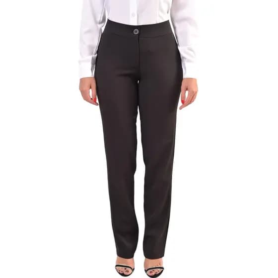 Calça social feminina em two way com elastano moda executiva