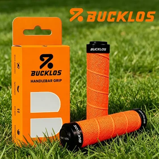 BUCKLOS Silicone Apertos De Bicicleta Antiderrapante Absorção De Choque Guiador Ergonômicos Punho Da Para MTB Mountain B