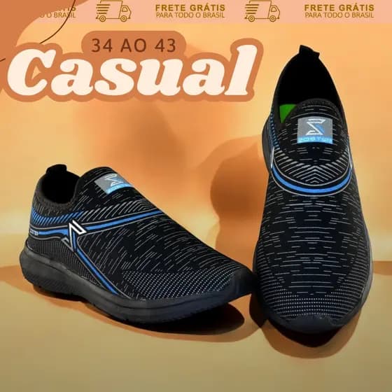 Tênis Meia Masculino Casual | Malha Respirável, Solado Leve Antiderrapante | Envio Imediato