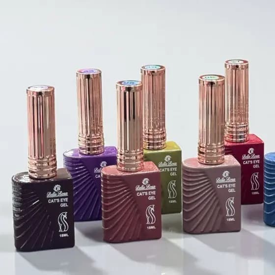 Kit Esmaltes em Gel Bella Rosa Olho de gato Magnético - 18ml NOVO