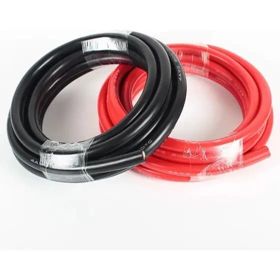 3Mt Vermelho + 3Mt Preto Cabo Flexível 16mm Máquina Solda chupeta bateria som automotivo 750V