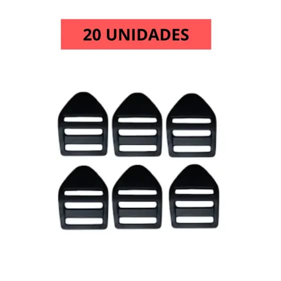 Regulador 3 cm tipo castelo preto Para Alca De Mochila 20 unidades