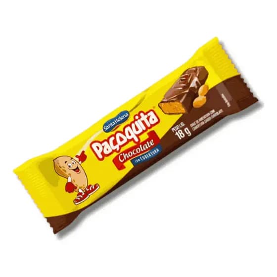 Paçoquita Chocoberta 144g C/8UN Santa Helena