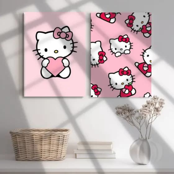 QUADRINHOS DECORATIVOS HELLO KITY