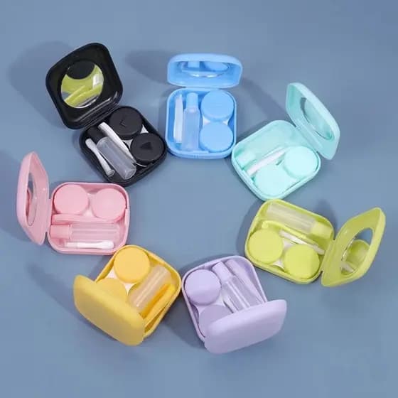Kit De Lente De Contato, Porta Lente De Contato, Estojo Para Lentes De Contato, Pinça, Ventosa