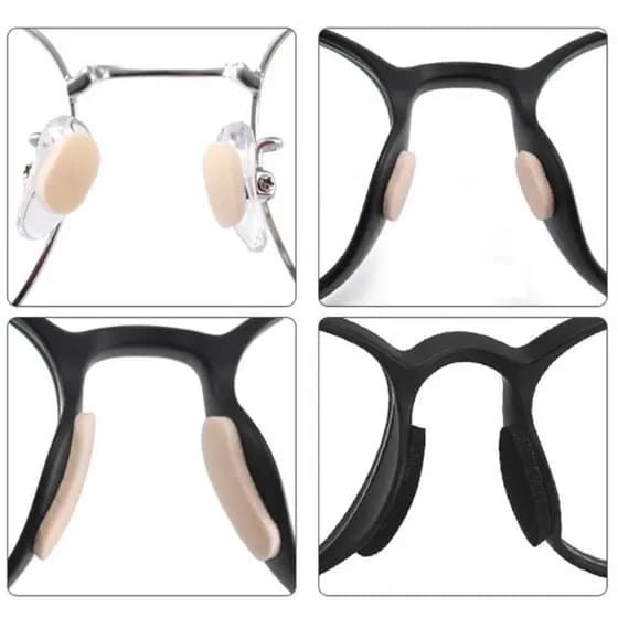 Assento de oculos, almofada de nariz, espuma para óculos de grau, plaqueta adesiva antiaderente