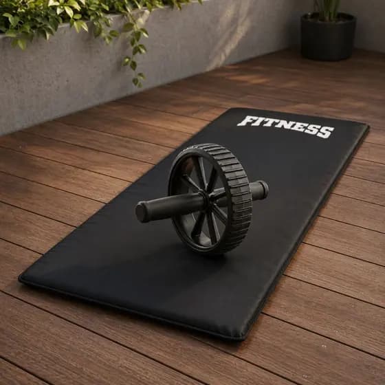 Colchonete Academia Roda Abdominal Treino Funcional CrossFit Faça Você mesmo Saúde Bem Estar Lançamento Envio Rápido