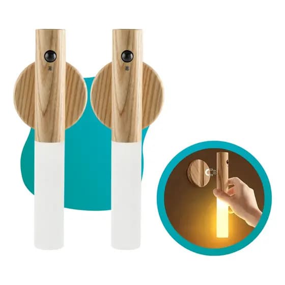 Kit 2 Luminária Parede Cabeceira Cama Automática Decorativa