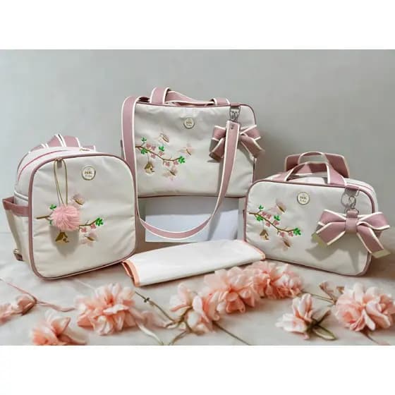 Kit bolsa maternidade com mochila impermeável com trocador