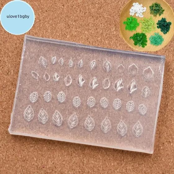 UloveBB Mini Molde De Silicone Para Artesanato E Decoração De Unhas Com Folhas De Flores DIY BR