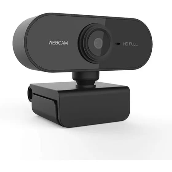 Webcam Full HD 1080p com microfone (Preto)