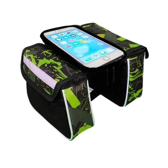 Bolsa Porta Celular Tipo Alforge Para Quadros Bicicletas Serve celulares até 6.3 polegadas