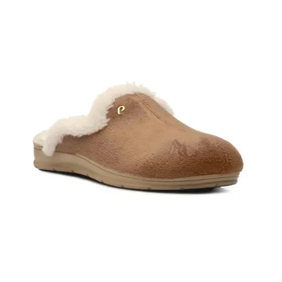 Pantufa Feminina Pegada - Chinelo Com Pelos Em Lã