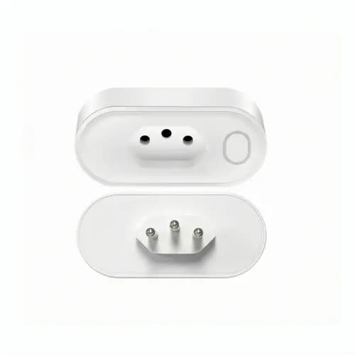 Tomada Inteligente Tnce Tuya Brasil Plug 16a Branco Alexa e Google Home