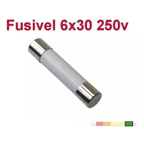 5 Fusível Cerâmico Microondas 6x30 Phico Midea Consul