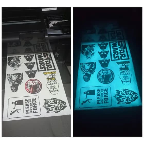 Adesivos Brilha No Escuro- Com Personalização - kit Revenda