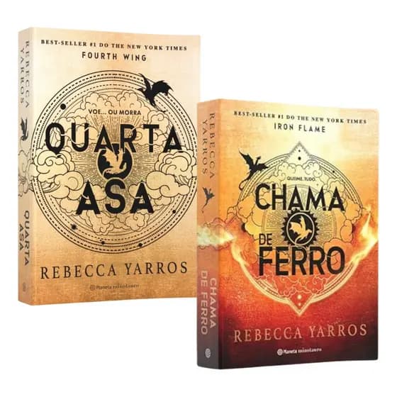 Quarta Asa (vol. 1) + Chama De Ferro (vol. 2) - Rebecca Yarros - Livros Físicos