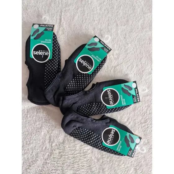 Kit 2/4 Meias Sapatilhas Pilates Masculino Meia Selene Atacado
