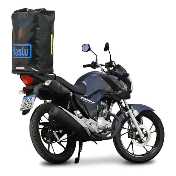 Bauleto Impermeável Moto 45L Universal Fácil Instalação Baslu