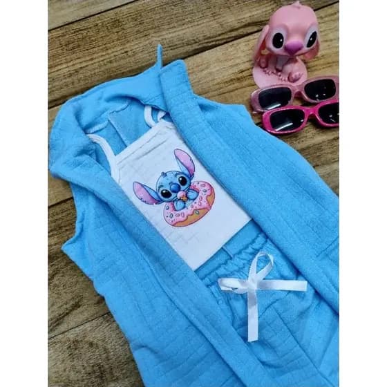 conjunto infantil menina STITCH blogueirinha , festa , casual , verão