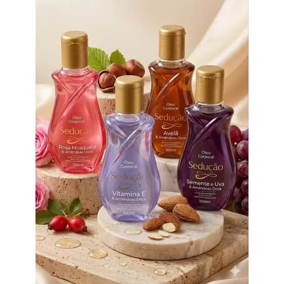 Óleo Corporal Sedução Pele Hidratada e Cheirosa 100ml