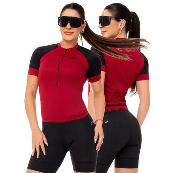 Camisa Ciclismo Feminina Camiseta Way Fresh Manga Curta Proteção UV Bike Pedal Mtb