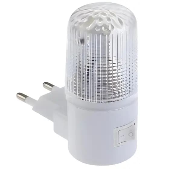 SYMEON Luminária Abajur Led Mini Luz Branca Noturna Bivolt de Tomada P/ Quarto de Bebê Escritório Corredor