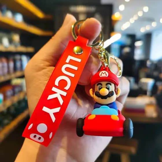 Chaveiro Mario Kart 3D Alta Qualidade – Personagens Nintendo Resistente e Detalhado