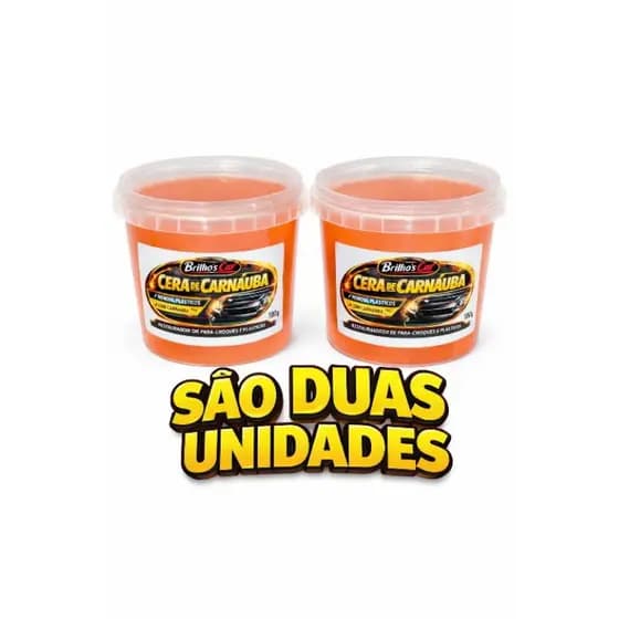 Cera Carnauba Renovador de Para-choque Plásticos Pasta