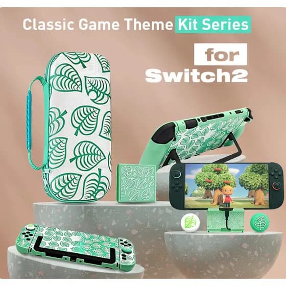 Bolsa De Armazenamento Com Tema Animal Para Switch 2 , Capa Protetora Transporte De Pele NS2 kit De Acessórios De Jogo