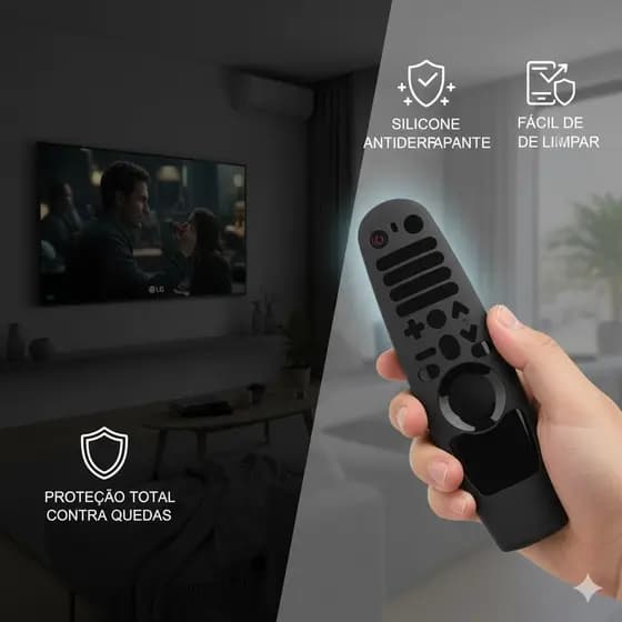 Capa Silicone Controle Tv LG Smart AN-MR600 / MR650 / MR18BA / MR19BA / AN-MR21GA / AN-MR21GC /MR21N