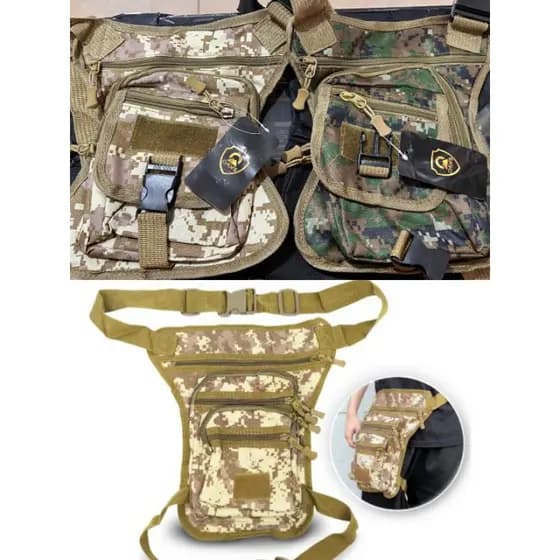 Pochete Cartucheira De Perna Camuflada